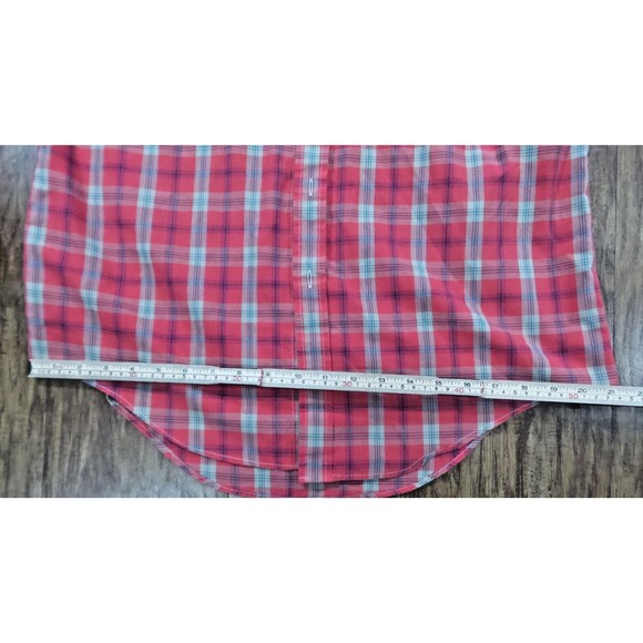 Paddock Club by Arrow Men's Long Sleeve Button Down Long Sleeve Plaid Medium - Picture 7 of 11